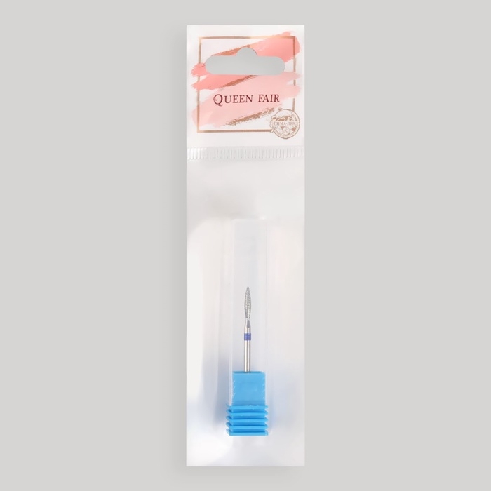 Фреза алмазная для маникюра «Пламя», средняя зернистость, 2,3 × 10 мм, в пластиковом футляре Фреза алмазная для маникюра «Пламя», средняя зернистость, 2,3 × 10 мм, в пластиковом футляре