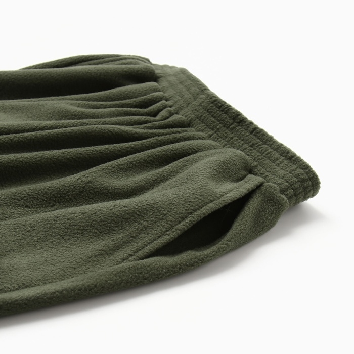 Брюки для девочки MINAKU: Fleece Soft, цвет зелёный, рост 158 см