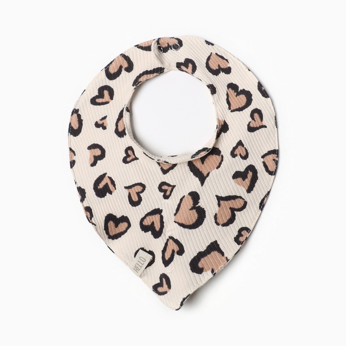 Набор слюнявчиков на кнопках Крошка Я Leo love, 2 шт Набор слюнявчиков на кнопках Крошка Я Leo love, 2 шт