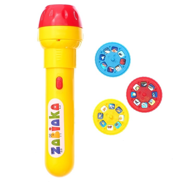 Проектор-фонарик &laquo;Тайны океана&raquo;, свет, 3 слайда, 24 картинки, цвета МИКС