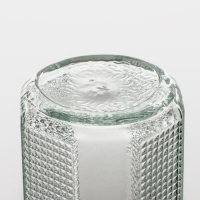 Кувшин стеклянный с крышкой Доляна &laquo;Ребристые грани&raquo;, 1 л