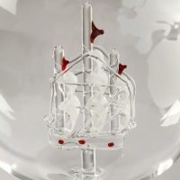 Мини-Бар Путешествия, на подставке, штоф - 930 мл, бокалы - 330 мл, 23,5 х 25,5 х 23 см Мини-Бар Путешествия, на подставке, штоф - 930 мл, бокалы - 330 мл, 23,5 х 25,5 х 23 см