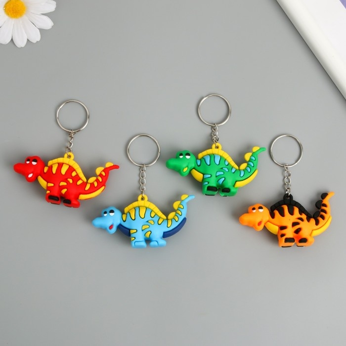 Брелок резина Брелок резина "Длинный динозавр" МИКС 7,5х3,5х2 см