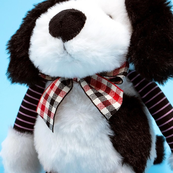 Мягкая игрушка &laquo;Собака&raquo;, 16 см, цвет чёрно-белый