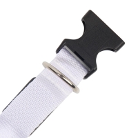 Ошейник с подсветкой Двойная полоса размер XL, ОШ 52-60 х 2,5 см, 3 режима свечения белый