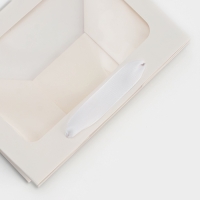 Пакет подарочный с широким дном и окном 20 × 14 × 13,2 см, белый Пакет подарочный с широким дном и окном 20 × 14 × 13,2 см, белый