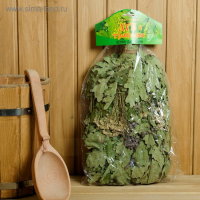 Веник для бани дубовый с букетом трав, в индивидуальной упаковке Веник для бани дубовый с букетом трав, в индивидуальной упаковке