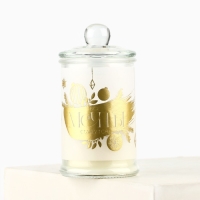 Свеча-баночка интерьерная новогодняя &laquo;Мечты сбудутся&raquo; на Новый год, аромат лаванда 11,5 х 5,8 см