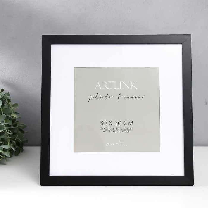 Фоторамка МДФ Фоторамка МДФ "Ellis" 30х30 см с паспарту, чёрный