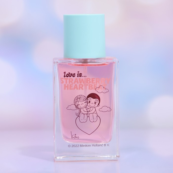Туалетная вода с феромонами Love is strawberry heartbeat, 50 мл Туалетная вода с феромонами Love is strawberry heartbeat, 50 мл