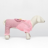 Комбинезон "Love", размер XL (ДС 40 см, ОГ 50 см, ОШ 40 см), розовый