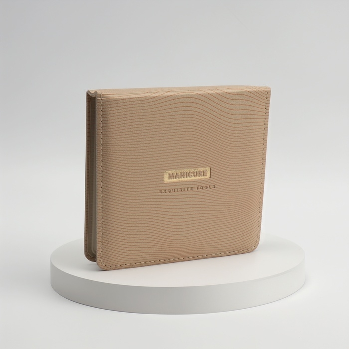 Набор маникюрный, 6 предметов, в футляре, цвет бежевый/персиковый Набор маникюрный, 6 предметов, в футляре, цвет бежевый/персиковый