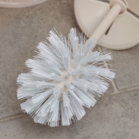 Ёршик для унитаза с подставкой «Плетёнка», 13,5×13,5×38,5 см, цвет слоновая кость Ёршик для унитаза с подставкой «Плетёнка», 13,5×13,5×38,5 см, цвет слоновая кость