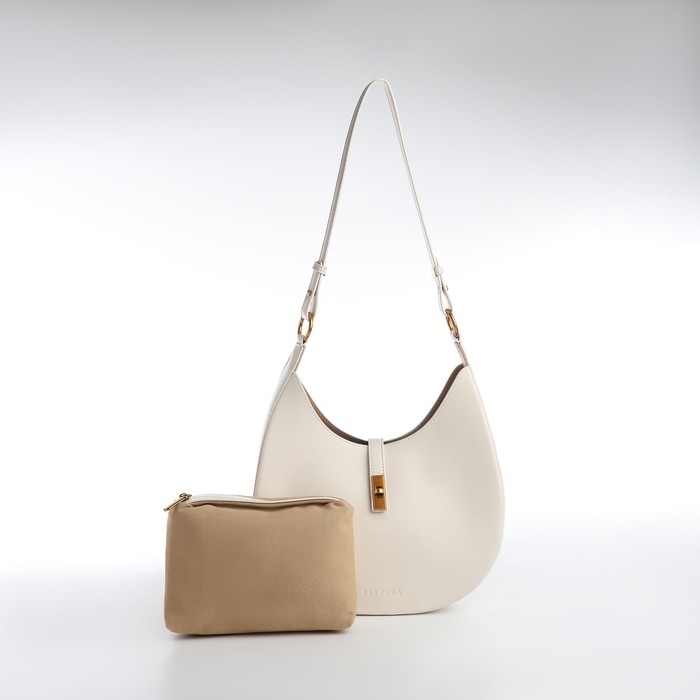 Сумка женская TEXTURA, косметичка, средний размер, цвет молочный Сумка женская TEXTURA, косметичка, средний размер, цвет молочный