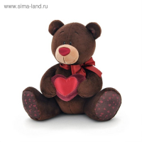 Мягкая игрушка «Медведь Choco», с сердцем, 15 см Мягкая игрушка «Медведь Choco», с сердцем, 15 см