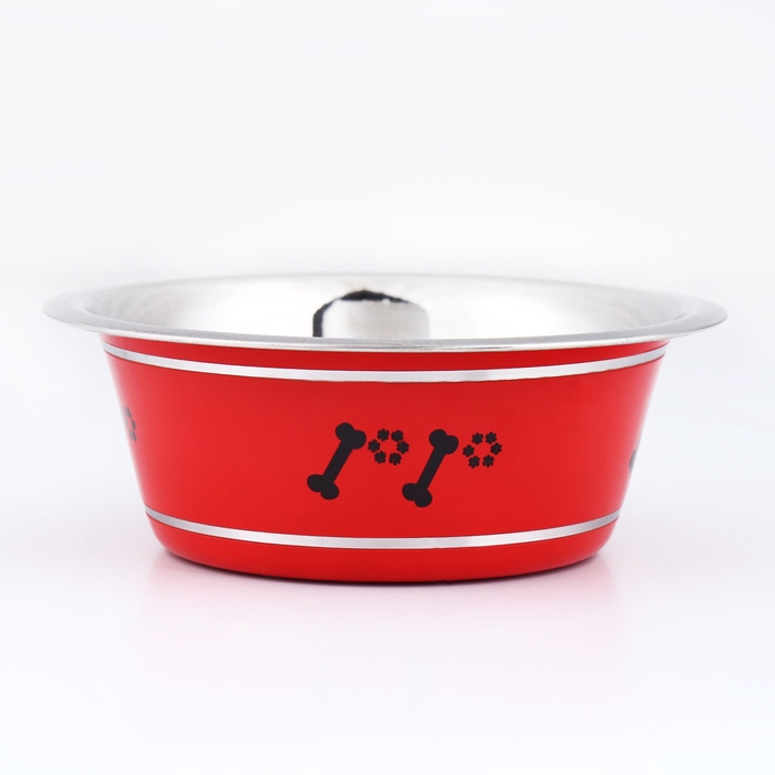 Миска цветная стандарт 350 мл, красная Миска цветная стандарт 350 мл, красная