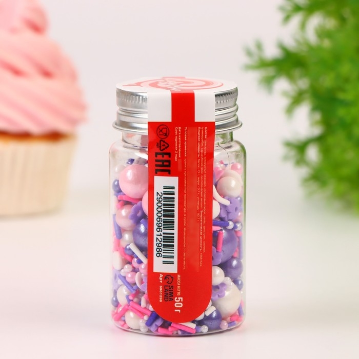 Кондитерская посыпка &laquo;Время для счастья&raquo;, 50 г