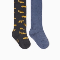 Набор колготок Крошка Я "Спецтехника", рост 86-92 см, графит/синий Набор колготок Крошка Я "Спецтехника", рост 86-92 см, графит/синий