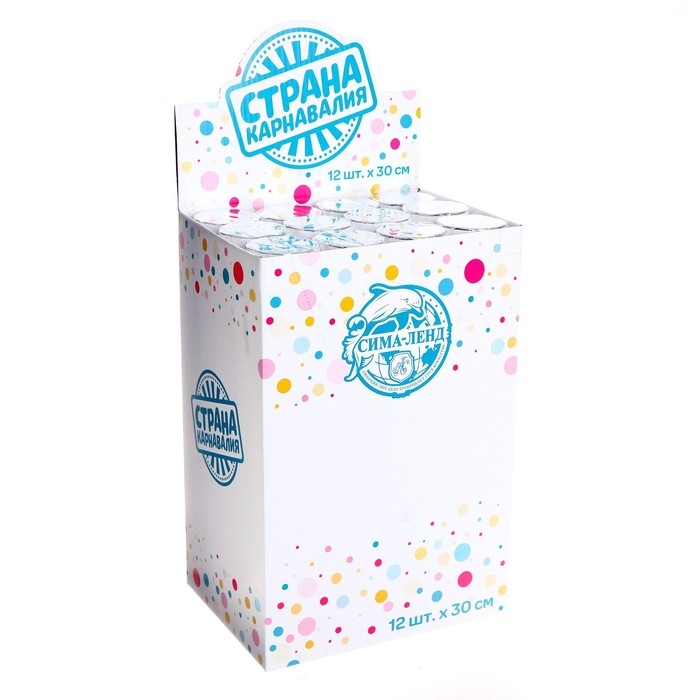 Хлопушка пневматическая &laquo;Праздничная&raquo;, фольга-серпантин, 30 см