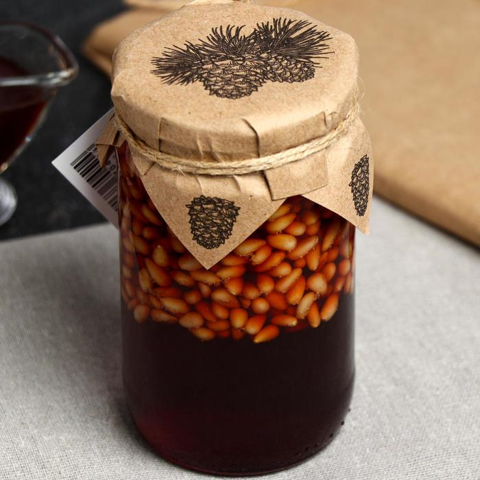 Кедровый орех в сосновом сиропе «Таёжный тайник», 420 г Кедровый орех в сосновом сиропе «Таёжный тайник», 420 г