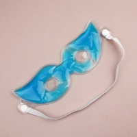 Гелевая маска для области вокруг глаз, с прорезью, 22,5 &times; 7 см, цвет голубой