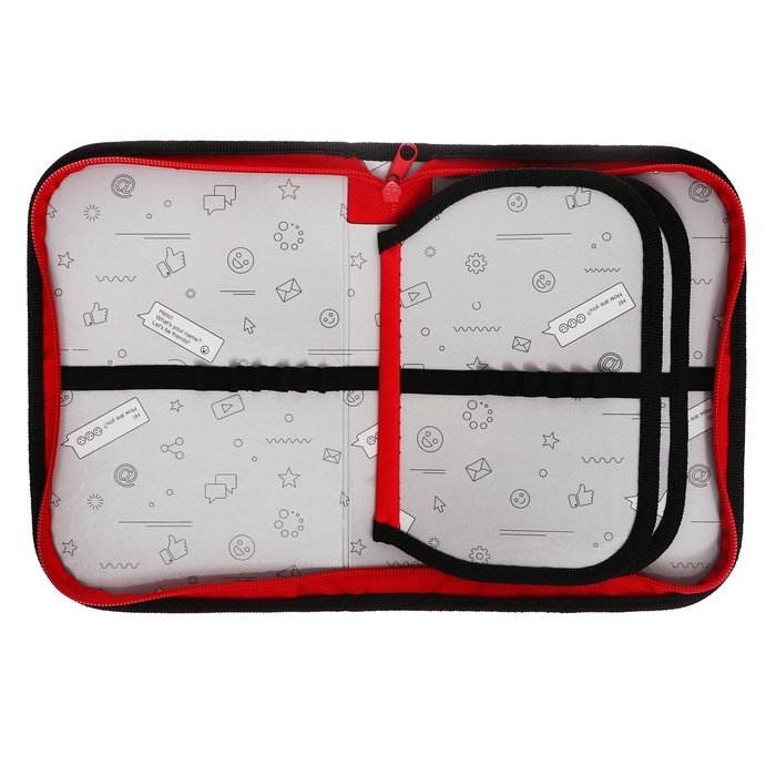 Пенал 3 секции, вкладка внутри, 140 х 210 х 40 мм, тканевый, Calligrata TOP Block Пенал 3 секции, вкладка внутри, 140 х 210 х 40 мм, тканевый, Calligrata TOP Block "Кеды аниме"