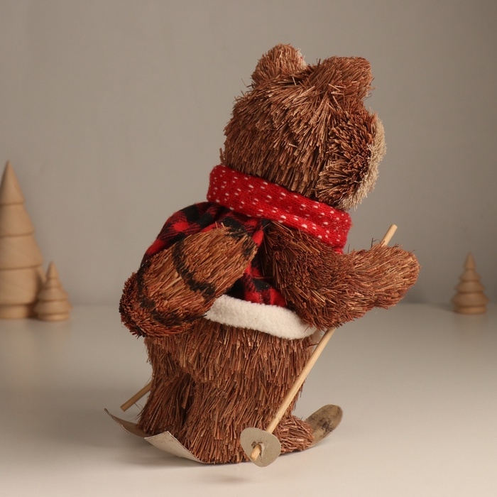 Декор Декор "Енот на лыжах" 21х12х16 см