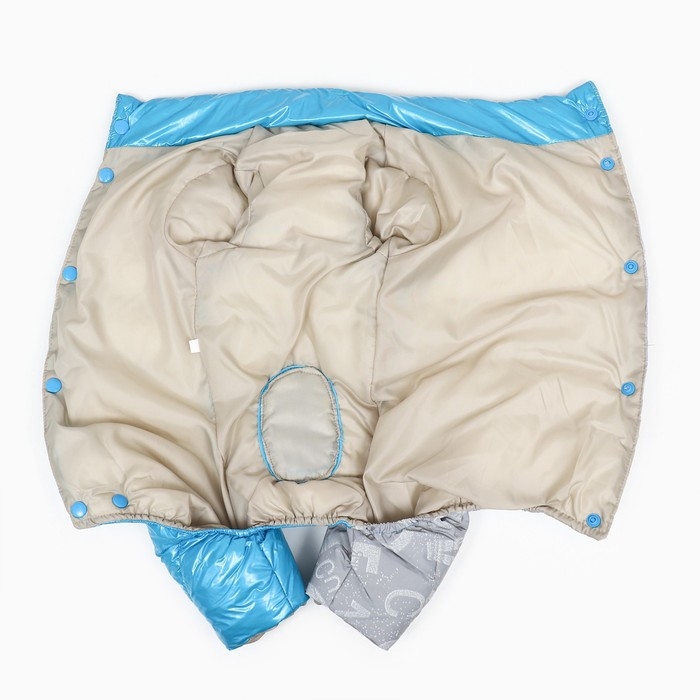 Комбинезон "Ультра" светоотражающий, размер 16 (ДС 36 см, ОГ 46 см, ОШ 35 см),  голубой