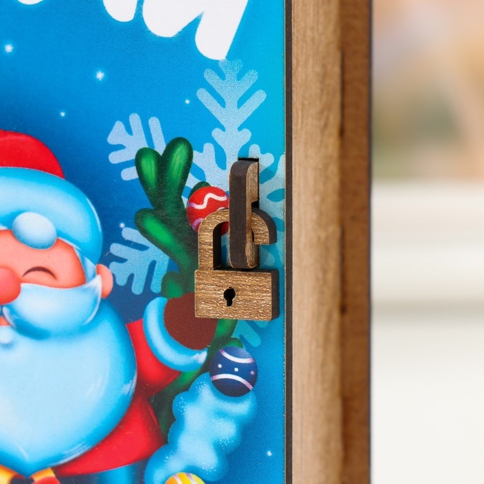 Новогодняя копилка-шкатулка "Удачи" 14х12х5 см