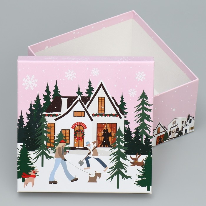 Набор подарочных коробк 6 в 1 &laquo;С Новым годом&raquo;, 10 х 10 х 6 &ndash; 20 х 20 х 11 см, Новый год