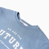 Костюм детский (лонгслив, брюки) KAFTAN Future р.36 (134-140), голубой