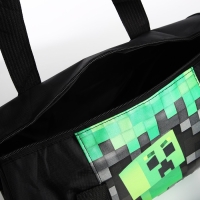 Сумка детская спортивная для мальчика «Пиксельный мир», 40*20*20 см, чёрный цвет Сумка детская спортивная для мальчика «Пиксельный мир», 40*20*20 см, чёрный цвет