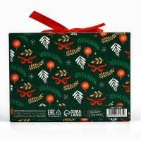 Коробка подарочная новогодняя складная двухсторонняя &laquo;Щелкунчик&raquo;, 16.5 х 12.5 х 5 см, БЕЗ ЛЕНТЫ, Новый год