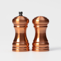 Набор мельниц для соли и перца Доляна, 10&times;5&times;10 см, 2 шт, цвет бронзовый