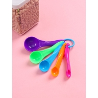 Набор мерных ложек Доляна &laquo;Креатив&raquo;, 5 шт: 1 мл, 2,5 мл, 5 мл, 7,5 мл, 15 мл, цвет МИКС