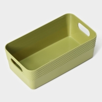 Корзина для хранения Доляна &laquo;Кайма&raquo;, пластик, 19,8&times;11&times;7 см, цвет МИКС