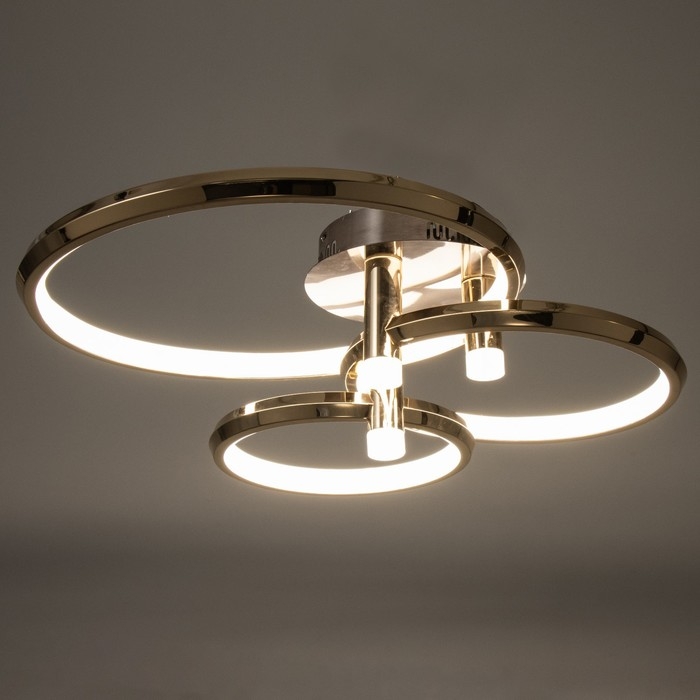 Люстра Люстра "Лентес" 3хLED 152Вт золото 76х60х23 см BayerLux