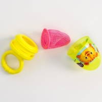 Ниблер с текстильной сеточкой &laquo;Чудо-ребёнок&raquo;, цвет жёлтый, сетка - цвет МИКС