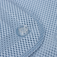 Набор для ванны с присосками &laquo;Лотос&raquo;, коврик 43&times;90 см, подушка 33&times;33 см, цвет синий