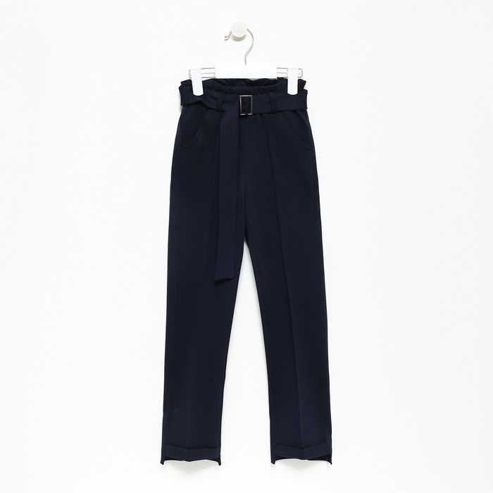 Брюки школьные для девочек, цвет тёмно-синий, рост 170 см Брюки школьные для девочек, цвет тёмно-синий, рост 170 см