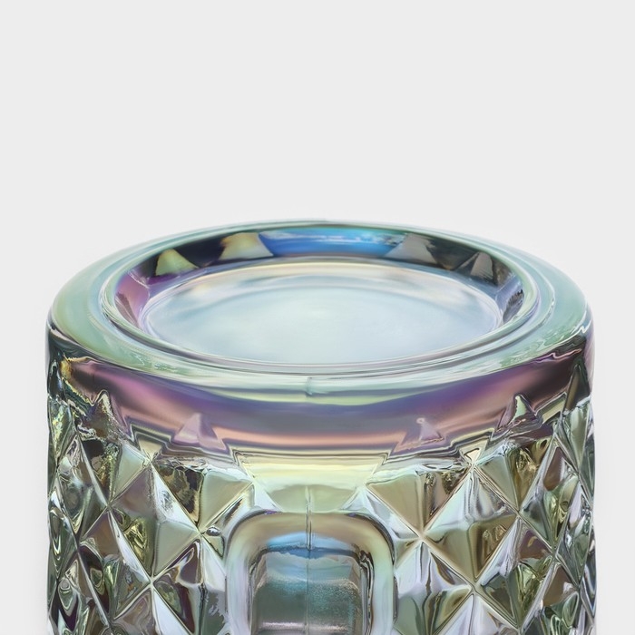 Кружка стеклянная для пива «Кристалл», 500 мл, цвет перламутровый Кружка стеклянная для пива «Кристалл», 500 мл, цвет перламутровый