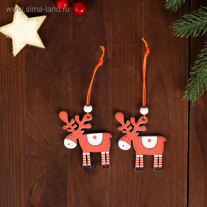 Набор подвесок &laquo;Олени&raquo;, 2 шт.