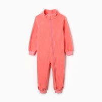 Комбинезон флисовый, цвет персиковый, рост 98-104 см Комбинезон флисовый, цвет персиковый, рост 98-104 см