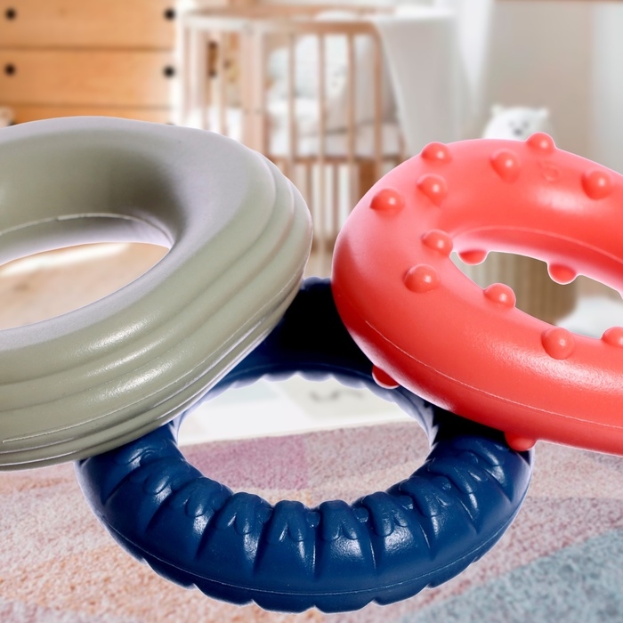 Пирамидка &laquo;Зверята&raquo;, 7 колец, МИКС