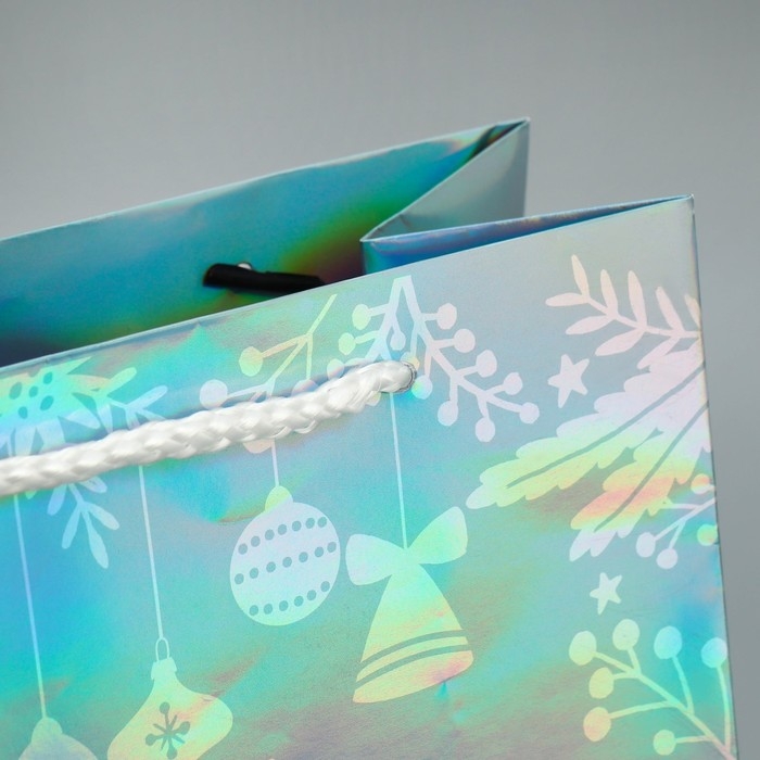 Пакет голографический «Волшебного», MS 18 х 23 х 10 см, Новый год Пакет голографический «Волшебного», MS 18 х 23 х 10 см, Новый год