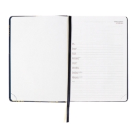 Ежедневник недатированный, A5, 136 листов, кожзам, deVENTE. Tropicana, твердая обложка, тиснение фольгой, перфорация, ляссе, блок 70%, темно-синий