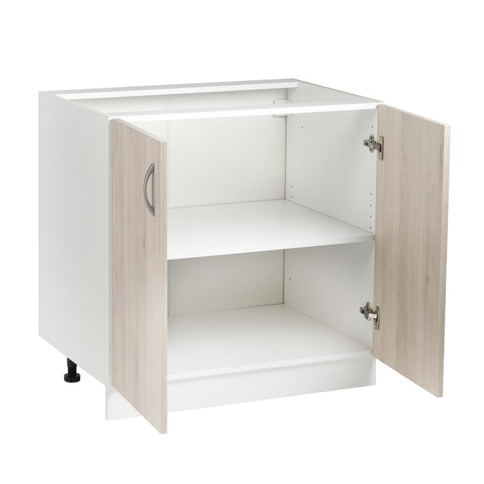 Шкаф напольный Комфорт, 800х580х820, Сосна Аланд/Белый