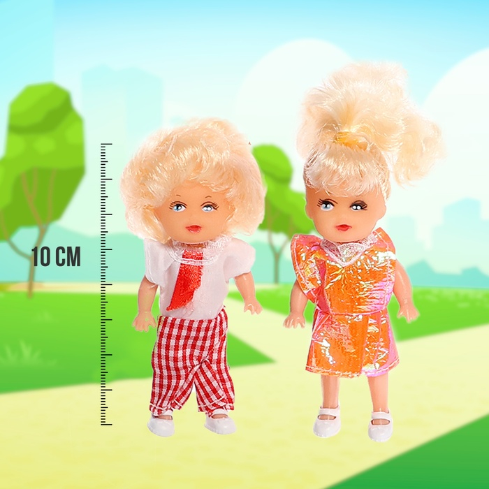 Набор кукол &laquo;Дружная семья&raquo; 4шт., МИКС