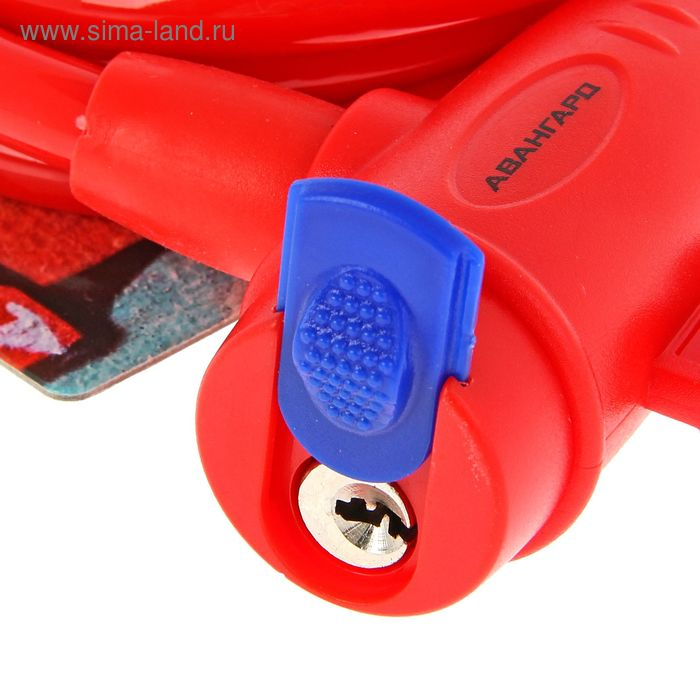 Замок навесной Замок навесной "АВАНГАРД" ВС-Т10 Техно Коралл, с тросом, 1000 мм