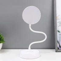 Настольная лампа "Регли" LED 8Вт USB АКБ белый 9,5х15х26 см RISALUX Настольная лампа "Регли" LED 8Вт USB АКБ белый 9,5х15х26 см RISALUX